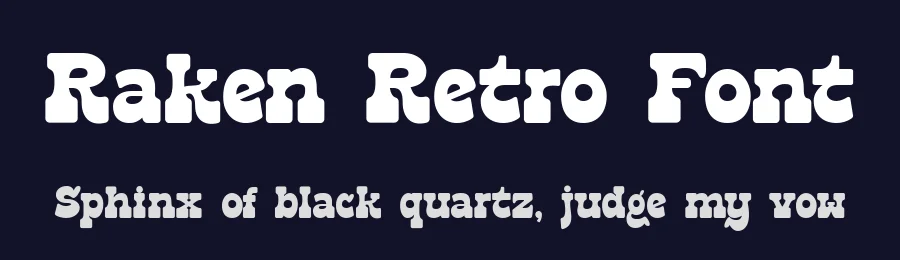 Raken Retro Font by Salamahtype — Display Font — thumbnail 2