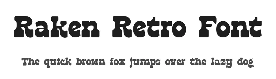 Raken Retro Font by Salamahtype — Display Font