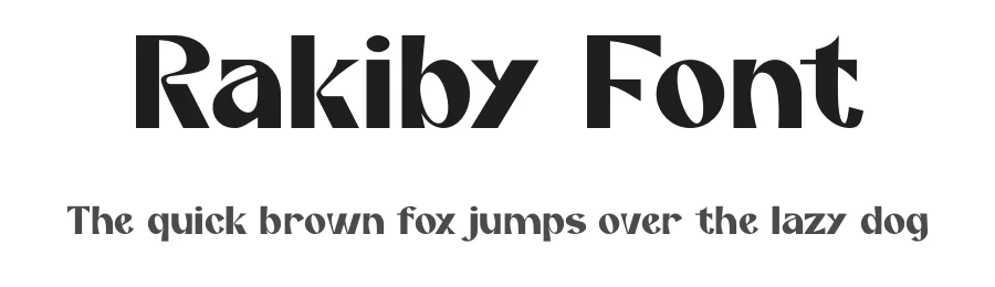 Rakiby Font by Marvadesign — Sans Serif Font