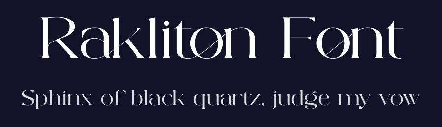 Rakliton Font by SURATMI — Decorative Font — thumbnail 2