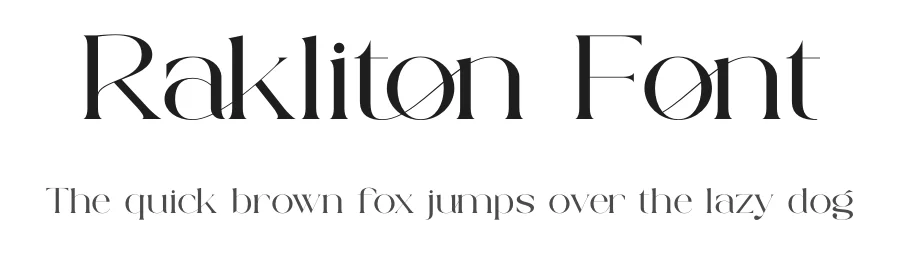 Rakliton Font by SURATMI — Decorative Font