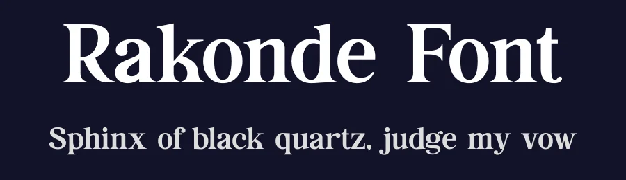 Rakonde Font by TypeLogue — Serif Font — thumbnail 2