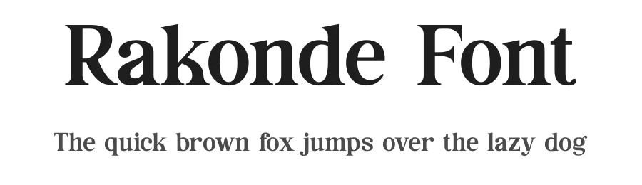 Rakonde Font by TypeLogue — Serif Font