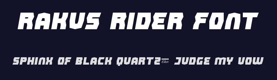 Rakus Rider Font by edricstudio — Decorative Font — thumbnail 2