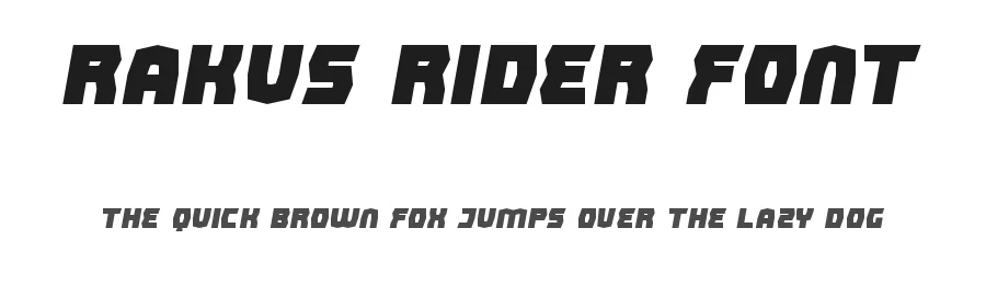 Rakus Rider Font by edricstudio — Decorative Font