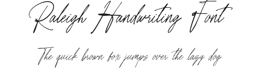 Raleigh Handwriting Font by baletype — Script Handwritten Font