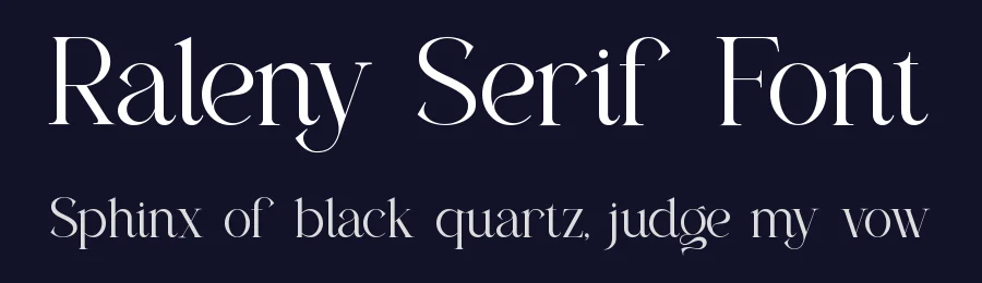 Raleny Serif Font by ErmediaStudio — Decorative Font — thumbnail 2