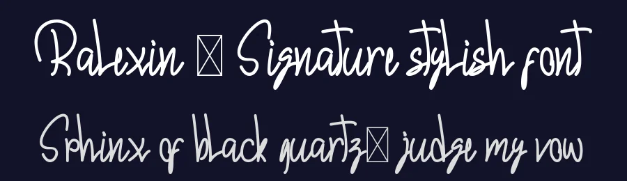 Ralexin – Signature stylish font by mifiq — Script Handwritten Font — thumbnail 2