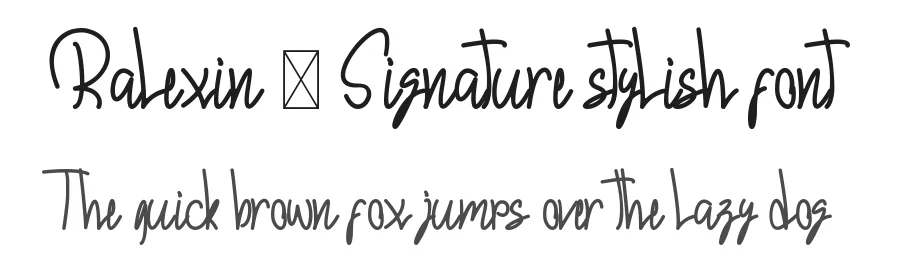 Ralexin – Signature stylish font by mifiq — Script Handwritten Font