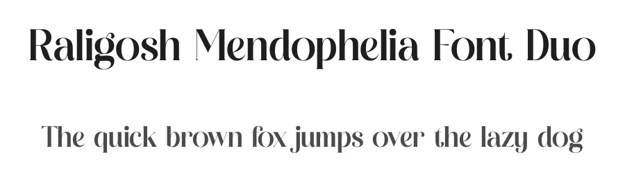 Raligosh Mendophelia Font Duo by Storytype — Serif Font
