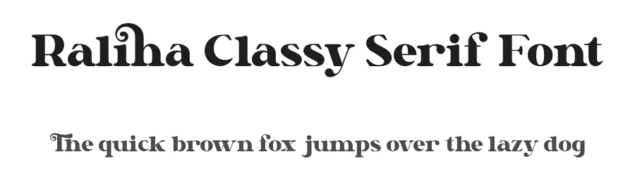 Raliha Classy Serif Font by Storytype — Serif Font