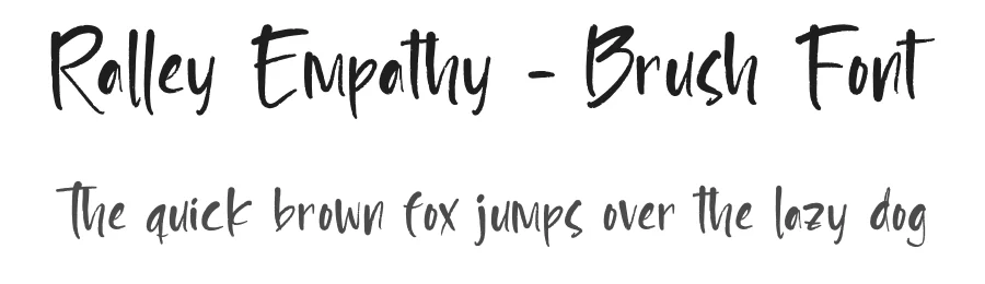 Ralley Empathy – Brush Font by letterenastudios — Script Handwritten Font