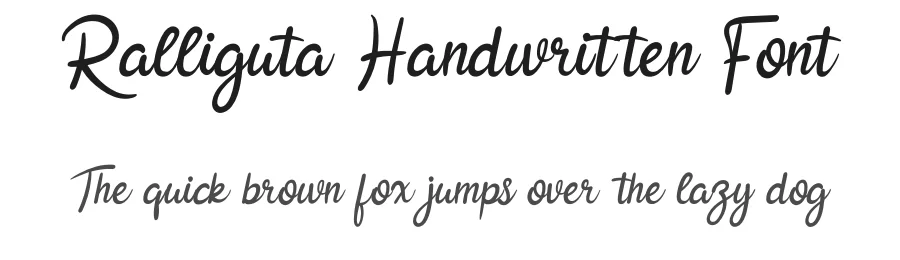 Ralliguta Handwritten Font by andikastudio — Script Handwritten Font