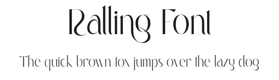 Ralling Font by Sensatype Studio — Sans Serif Font