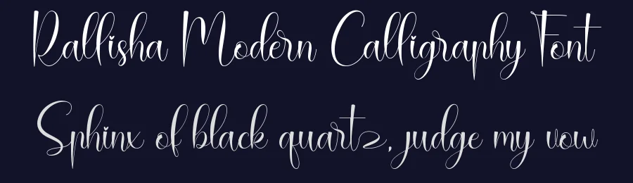 Rallisha Modern Calligraphy Font by Naharstd — Script Handwritten Font — thumbnail 2