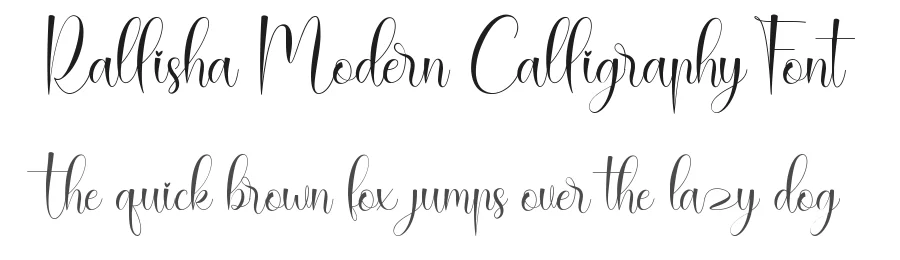Rallisha Modern Calligraphy Font by Naharstd — Script Handwritten Font