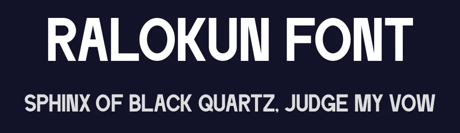 Ralokun Font by Marvadesign — Display Font — thumbnail 2