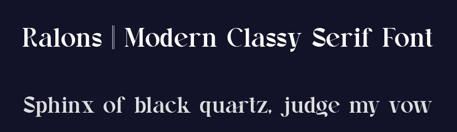 Ralons || Modern Classy Serif Font by ErmediaStudio — Display Font — thumbnail 2