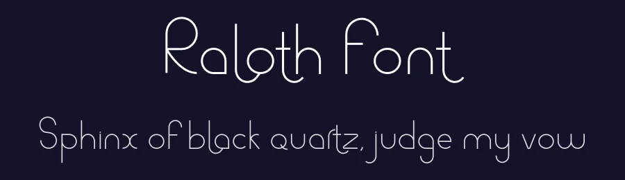 Raloth Font by illushvara — Sans Serif Font — thumbnail 2