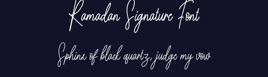 Ramadan Signature Font by creativeletter — Script Handwritten Font — thumbnail 2