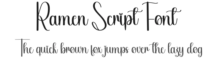 Ramen Script Font by creativeletter — Script Handwritten Font
