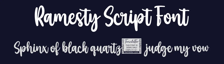 Ramesty Script Font by twinletter — Script Handwritten Font — thumbnail 2