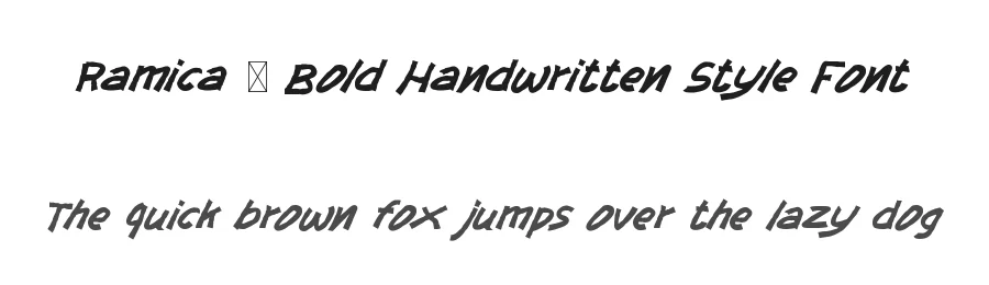 Ramica – Bold Handwritten Style Font by Pinisiart — Script Handwritten Font