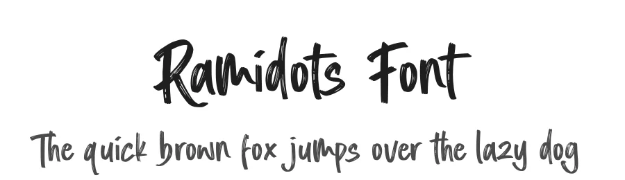 Ramidots Font by Sronstudio — Script Handwritten Font