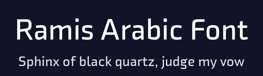 Ramis Arabic Font by Kutype Foundry — Display Font — thumbnail 2