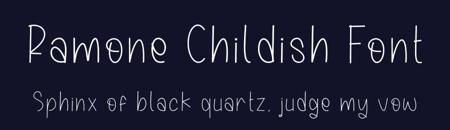 Ramone Childish Font by perspectype — Display Font — thumbnail 2