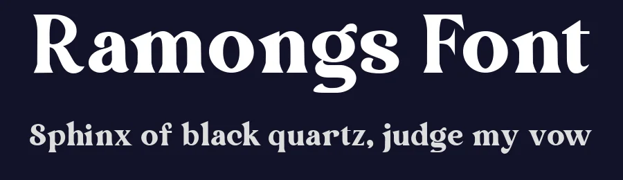 Ramongs Font by Lettermine — Serif Font — thumbnail 2