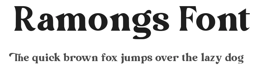 Ramongs Font by Lettermine — Serif Font