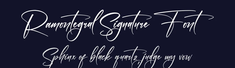 Ramontegral Signature Font by letternity — Script Handwritten Font — thumbnail 2