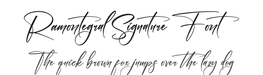 Ramontegral Signature Font by letternity — Script Handwritten Font
