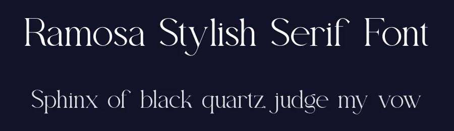 Ramosa Stylish Serif Font by ErmediaStudio — Serif Font — thumbnail 2