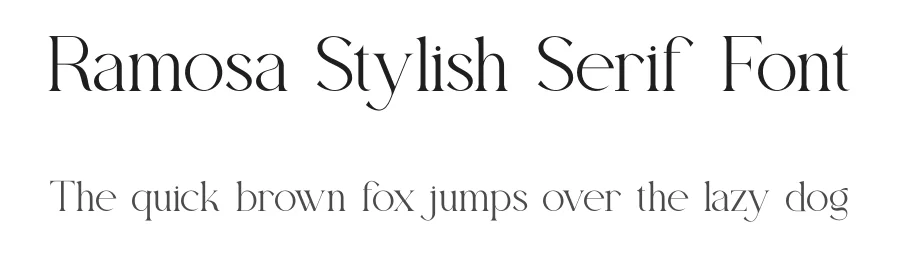 Ramosa Stylish Serif Font by ErmediaStudio — Serif Font