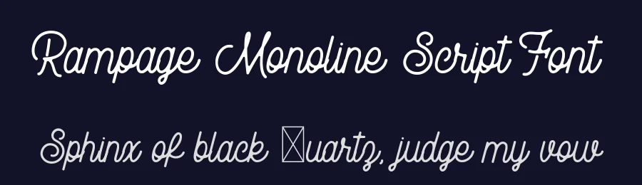 Rampage Monoline Script Font by Creatype Studio — Display Font — thumbnail 2