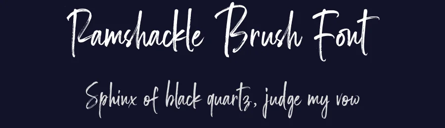 Ramshackle Brush Font by NUGS — Script Handwritten Font — thumbnail 2