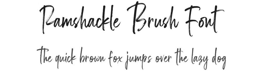 Ramshackle Brush Font by NUGS — Script Handwritten Font