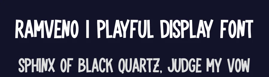 Ramveno | Playful Display Font by Gracetypestudio — Script Handwritten Font — thumbnail 2