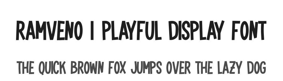 Ramveno | Playful Display Font by Gracetypestudio — Script Handwritten Font
