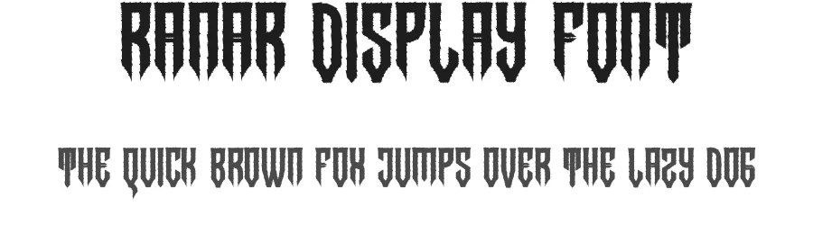 Ranar Display Font by noahtype — Blackletter Font
