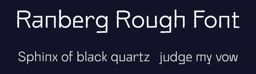 Ranberg Rough Font by craftsupplyco — Sans Serif Font — thumbnail 2