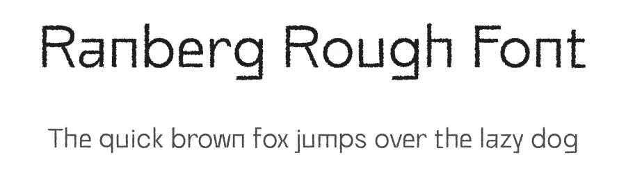 Ranberg Rough Font by craftsupplyco — Sans Serif Font