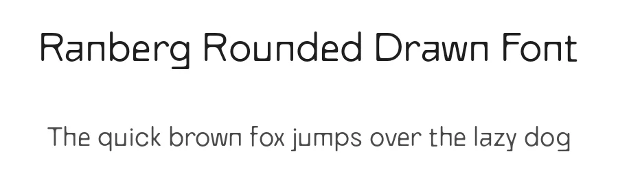Ranberg Rounded Drawn Font by craftsupplyco — Sans Serif Font