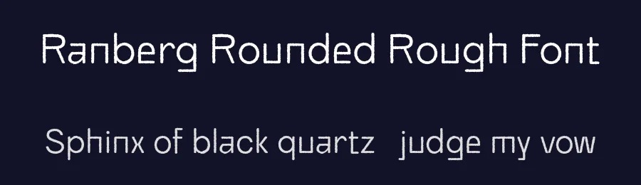 Ranberg Rounded Rough Font by craftsupplyco — Sans Serif Font — thumbnail 2