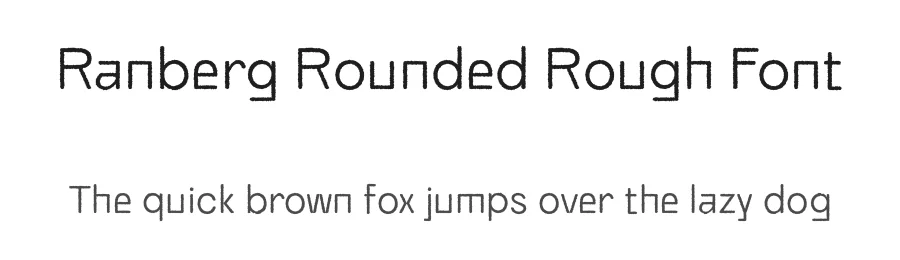Ranberg Rounded Rough Font by craftsupplyco — Sans Serif Font