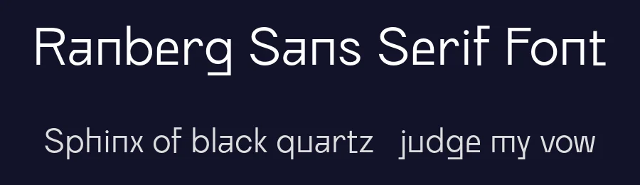 Ranberg Sans Serif Font by craftsupplyco — Sans Serif Font — thumbnail 2