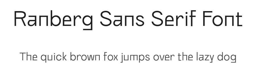 Ranberg Sans Serif Font by craftsupplyco — Sans Serif Font