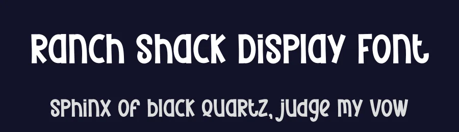 Ranch Shack Display Font by creativeletter — Display Font — thumbnail 2